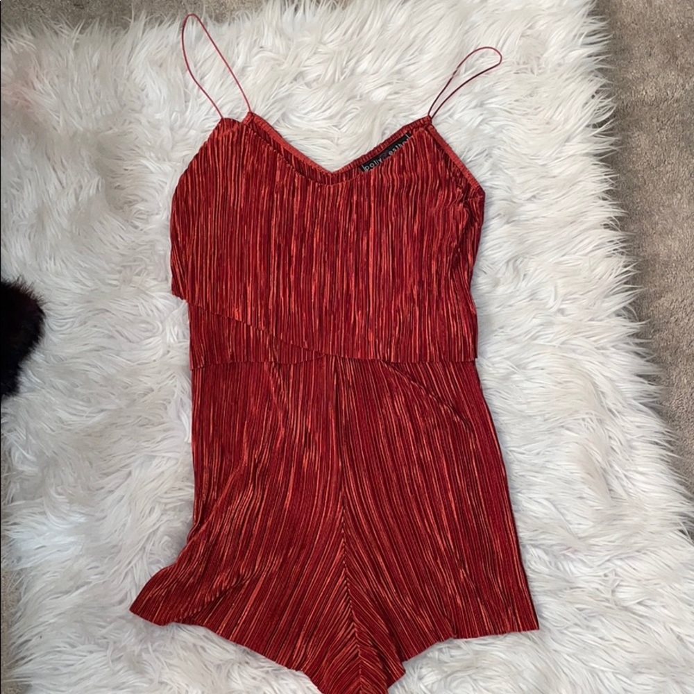 Orange/Red Romper